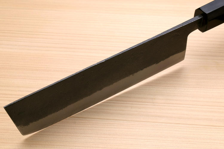 Nashiji High Carbon White Steel #2 Japanese Nakiri Vegetable Knife with Cocobolo Wood Handle