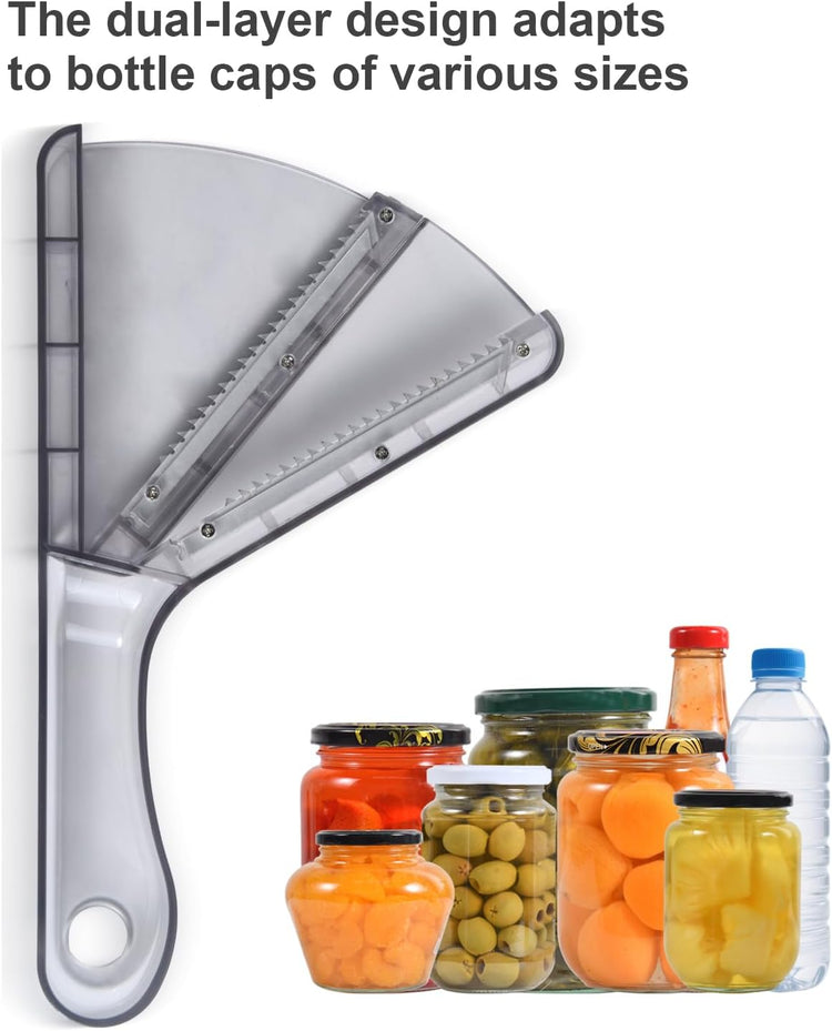 Jar Opener for Weak Hands, Multifunction Jar Opener Gripper, Bottle Openers for Seniors, Kitchen Gadgets, Non-Slip Jar Openers for Seniors, Arthritis, Lid Opener, Christmas Gifts for Elderly/Women/Men