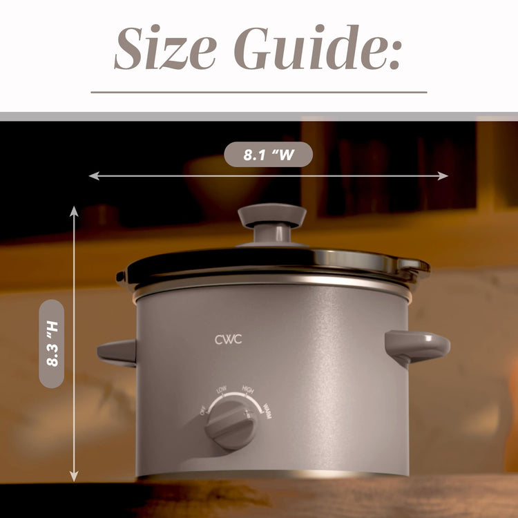 2QT Mini Electric Round Slow Cooker