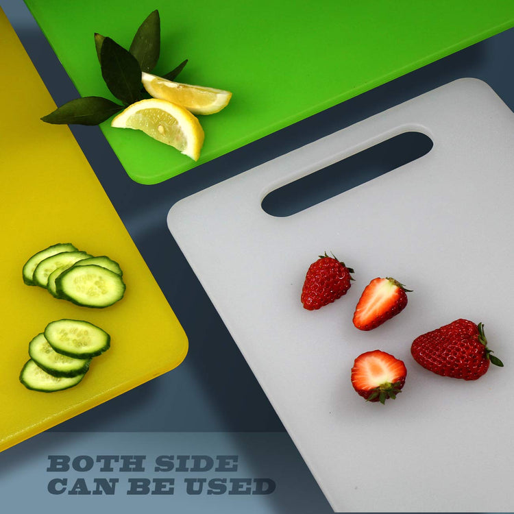 Plastic Utility Cutting Board with Handles