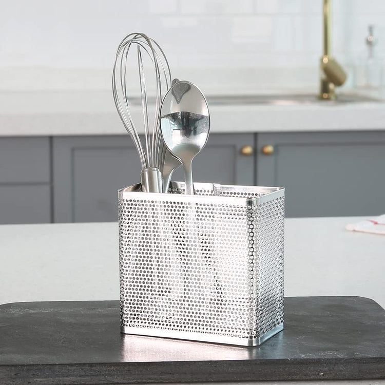 Kitchen Utensil Chopsticks Perforated Holder with Hooks