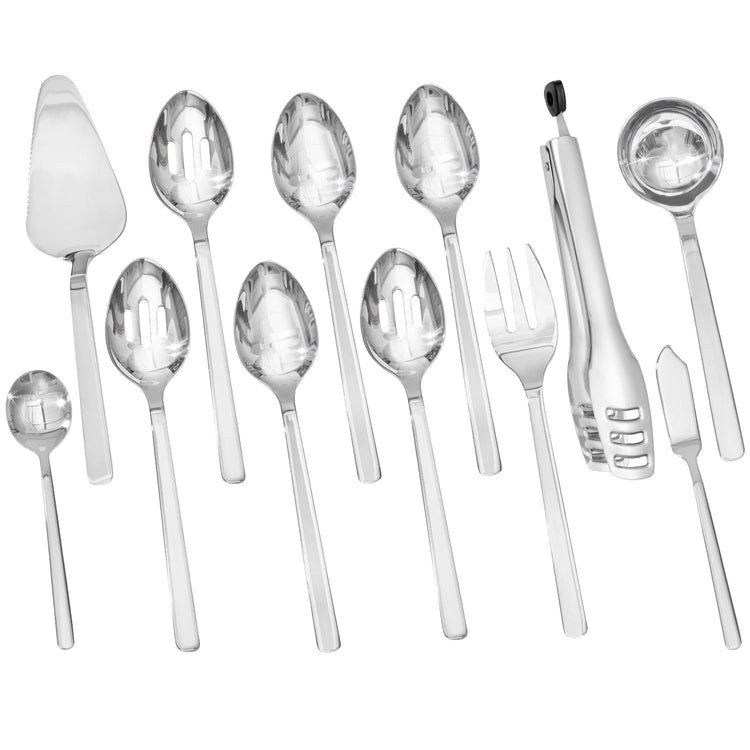 12 piece Large Hostess Serving Utensils Set (12 Count)