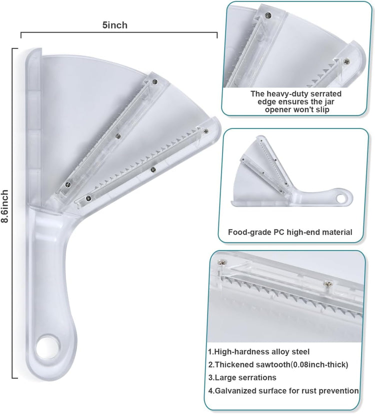 Jar Opener for Weak Hands, Multifunction Jar Opener Gripper, Bottle Openers for Seniors, Kitchen Gadgets, Non-Slip Jar Openers for Seniors, Arthritis, Lid Opener, Christmas Gifts for Elderly/Women/Men