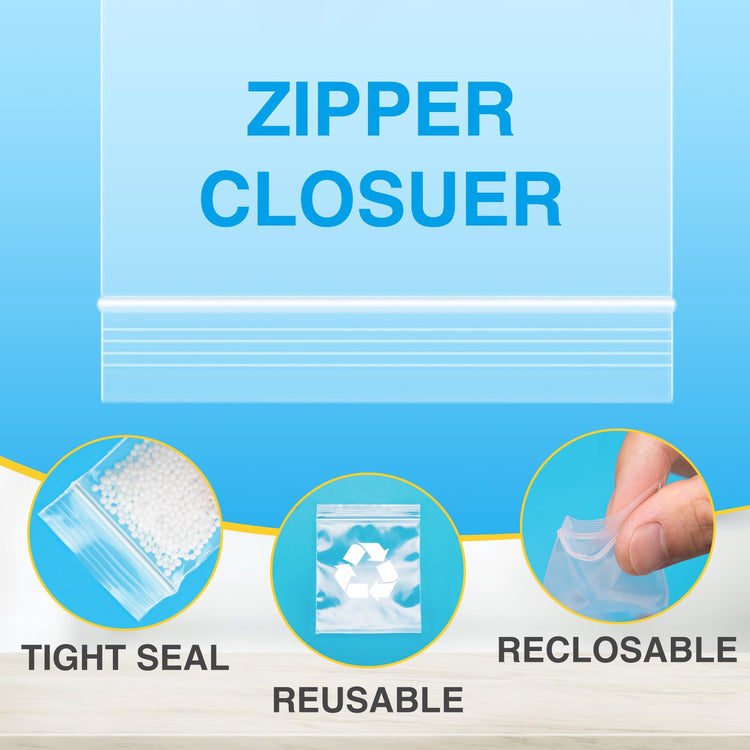 360Pcs 1.5x1.5in Small Plastic Zip Bags (360 Count)