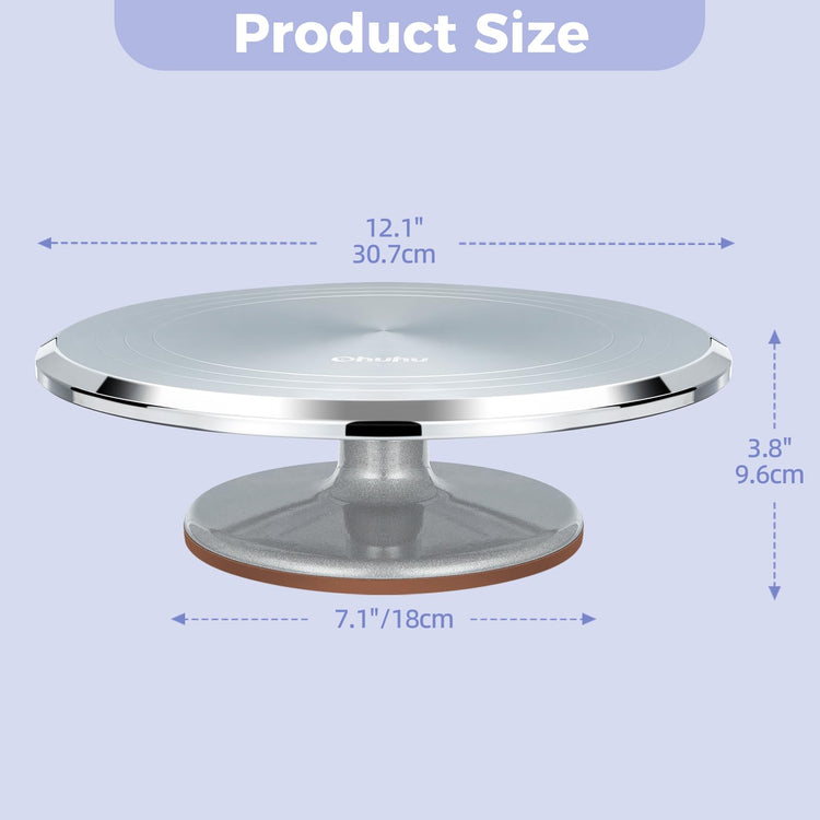 Cake Stand Aluminium 12''Cake Turntable Decorating Bakery Supplies