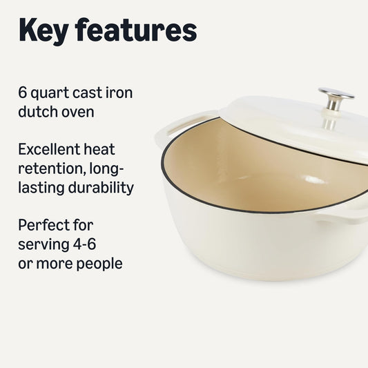 Enameled Cast Iron Dutch Oven Pot with Lid