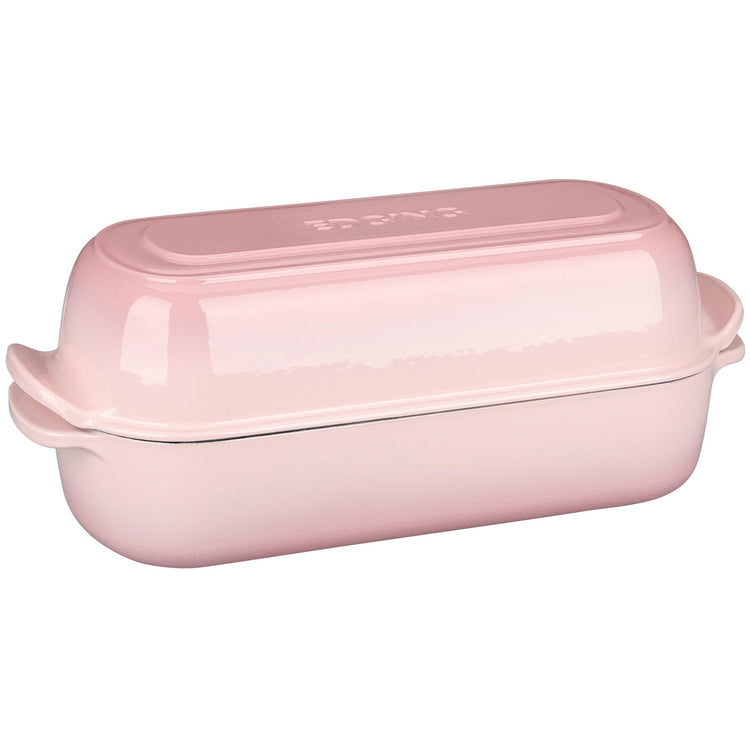 Enameled Cast Iron Loaf Pan with Lid