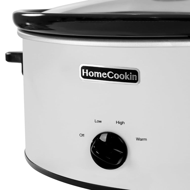 8 Quart Slow Cooker Oval Manual Pot Food Warmer with 3 Cooking Settings