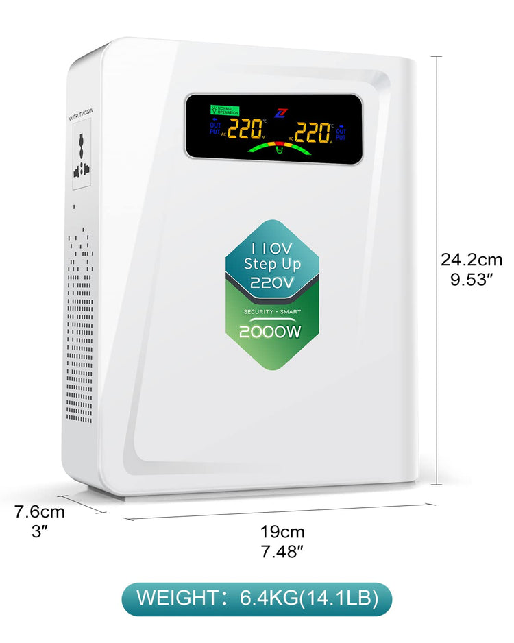 Step Up Transformer 110v to 220v 2000w Voltage Converter