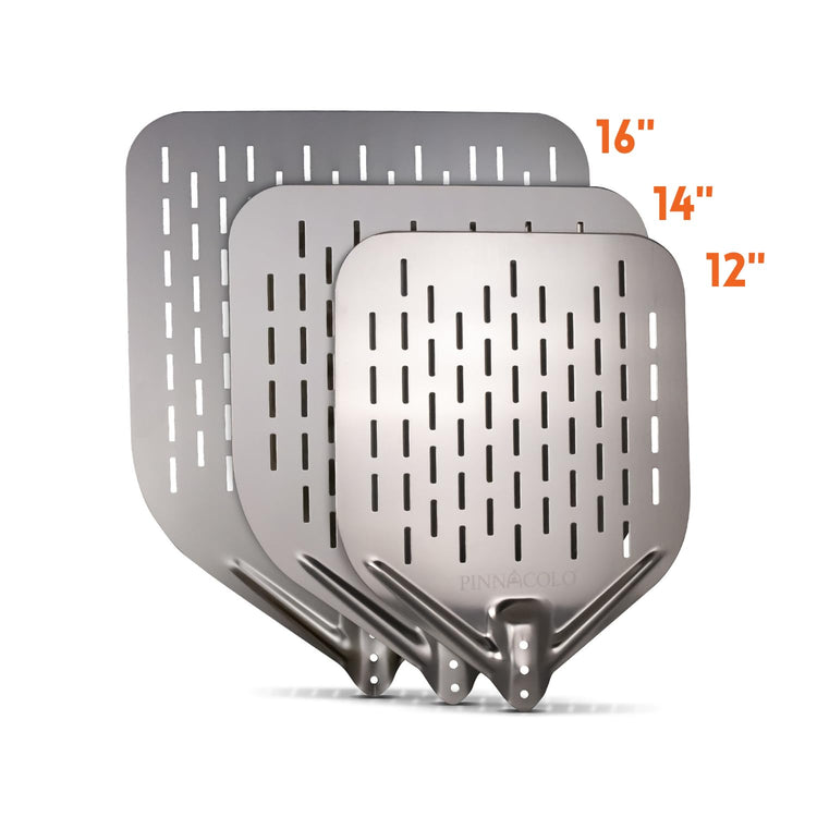 14 Inch Perforated Pizza Peel with Aluminum Handle
