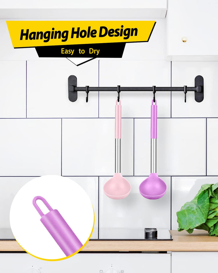 Silicone Ladle Spoon Kitchen Utensils (2 Count)