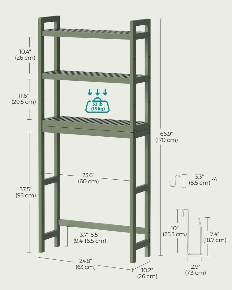 Over The Toilet Storage (3 Count)