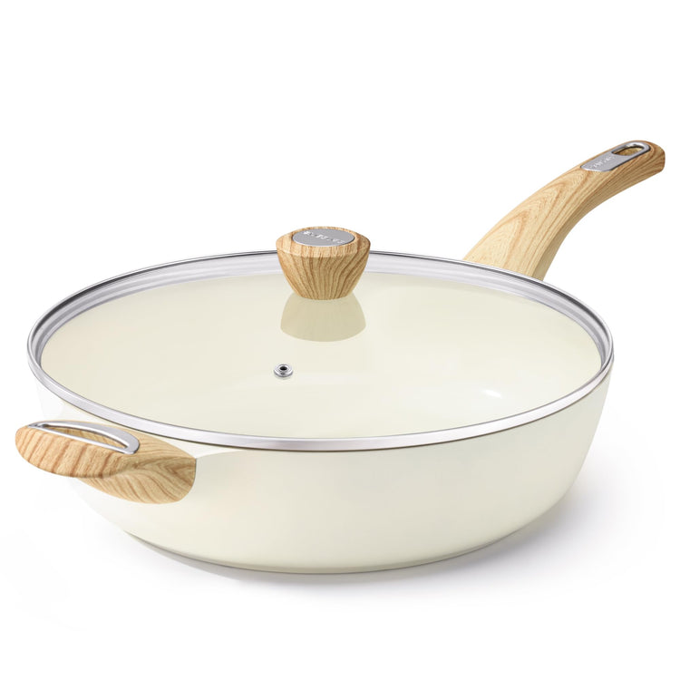 Ceramic Nonstick Frying Pan Skillet with Lid