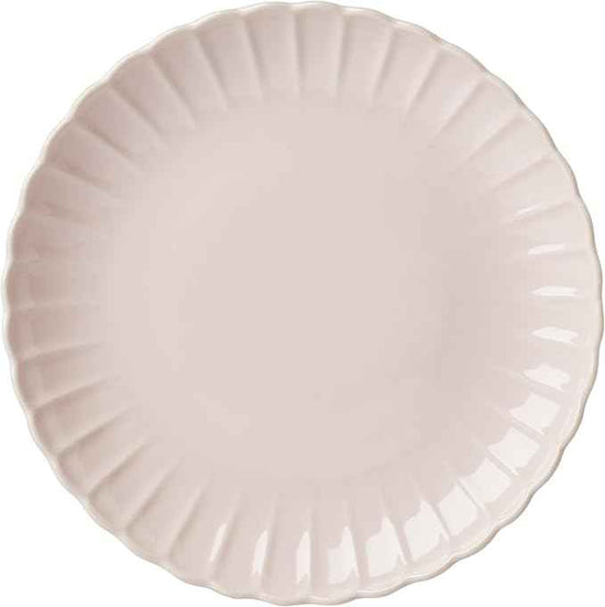 Lenox Dinnerware Set, French Perle Scallop Blush 12-Piece Set, Service For 4, Stoneware, Dishwasher Safe, Microwave Safe, Plates and Bowls sets, Dish Set, Plate Set, Home And Kitchen (Pink, 12 Piece)