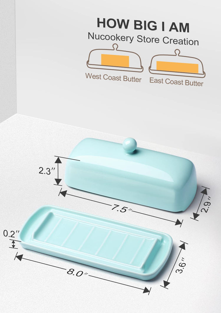 Ceramic Butter Dish with Lid