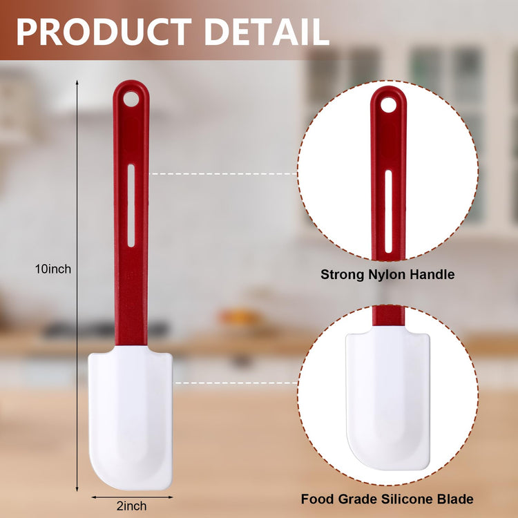 4 Pcs Rubber Spatulas Silicone Heat Resistant (4 Count)