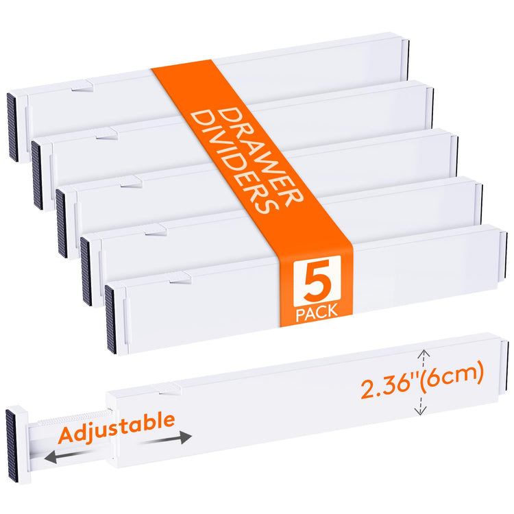 2.36" Upgrade Kitchen Drawer Dividers (5 Count)