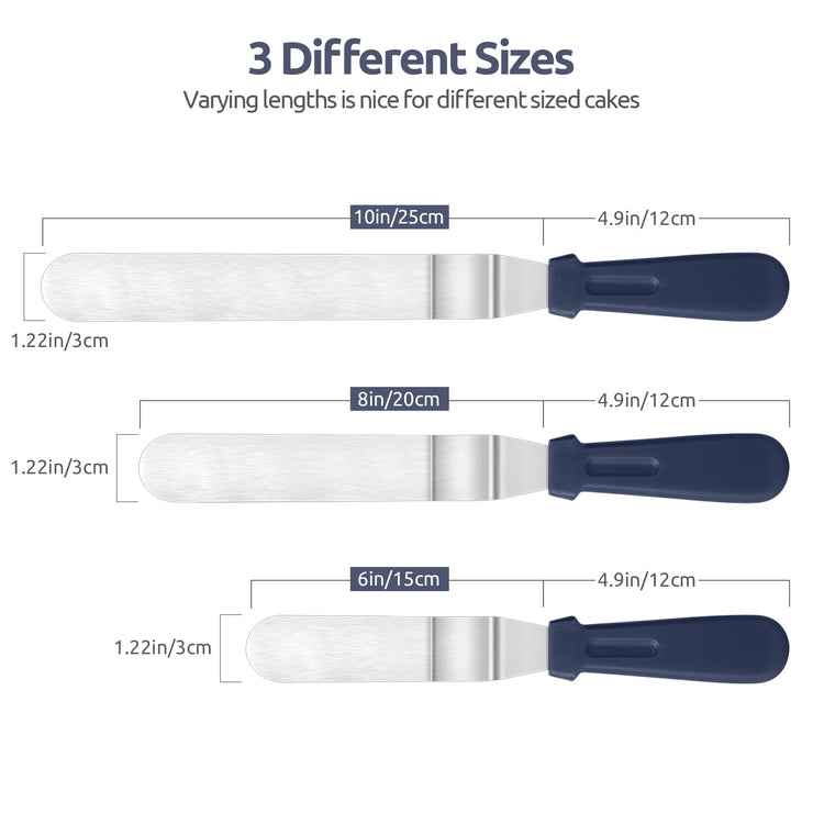 Offset Icing Spatula Set (3 Count)
