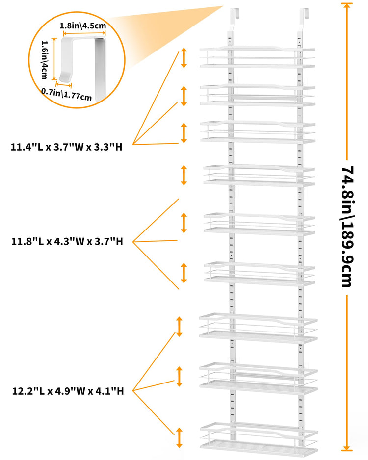White Narrow 9