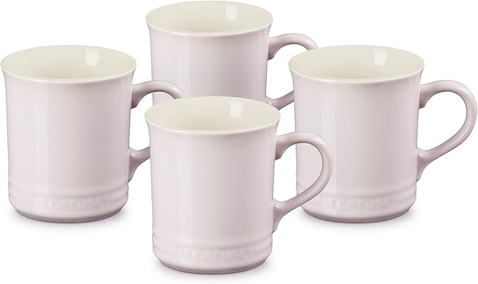 Le Creuset Stoneware Set of 4 Mugs, 14 oz. each, Shallot