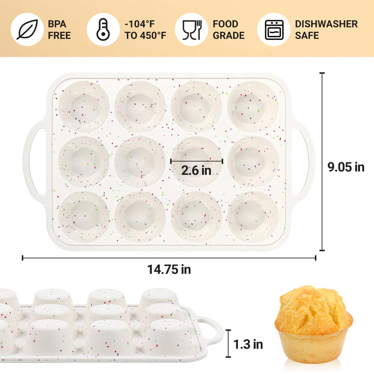 Silicone Muffin Pan with Metal Frame