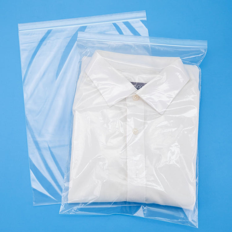 60Pcs 10"x13" Clear Large Plastic Zip Bag (60 Count)