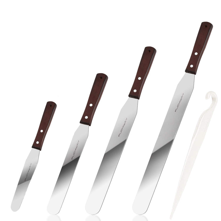 4PCS Cake Decorating Icing Spatula set with 4 (5 Count)