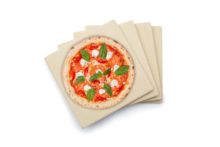 Pizza Grill Stone Tiles For Oven and Grill (4 Count)