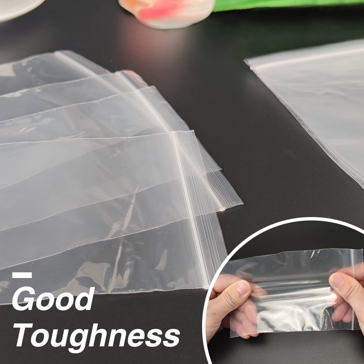160Pcs 5x7 Inch Clear Plastic Zip Bags