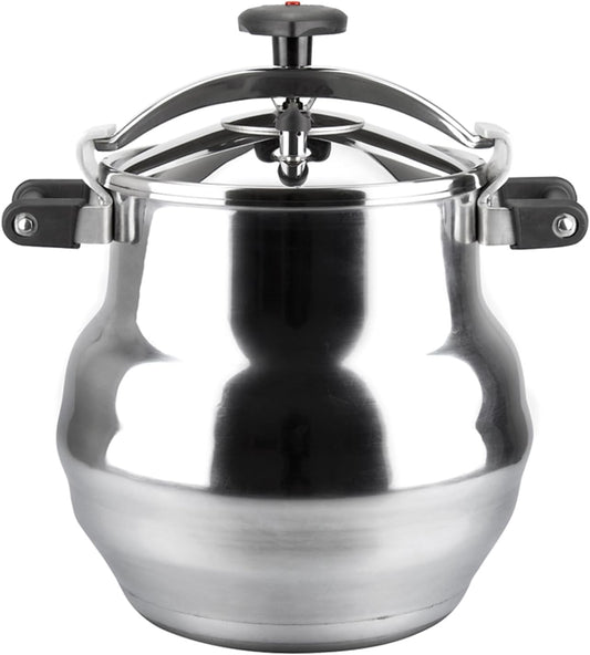 Magefesa Alustar 23.2-Quart Aluminum Pressure Cooker – Extra-Thick Construction, Thermodiffusion Base, 3 Safety Systems, Professional-Grade - Nestoria