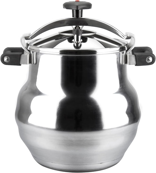 Magefesa Alustar 23.2-Quart Aluminum Pressure Cooker – Extra-Thick Construction, Thermodiffusion Base, 3 Safety Systems, Professional-Grade - Nestoria