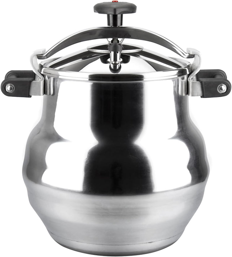 Magefesa Alustar 23.2-Quart Aluminum Pressure Cooker – Extra-Thick Construction, Thermodiffusion Base, 3 Safety Systems, Professional-Grade - Nestoria