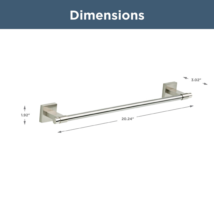 Towel Rack 18 Inch Satin Nickel Towel Bar for Bathroom