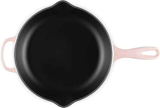 Le Creuset Enameled Cast Iron Signature Iron Handle Skillet, 10.25", Peche