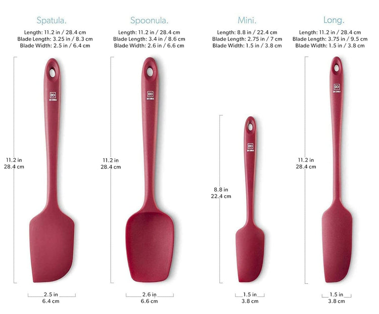 DI ORO Silicone Spatula Set (4 Count)