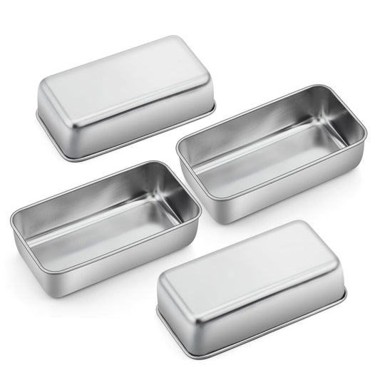 Loaf Pan 9 x 5 Inch Stainless Steel Bread Pan (4 Count)