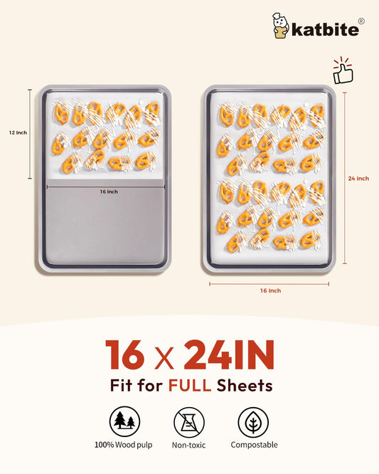 100 Pcs Parchment Paper Baking Sheets (100 Count)