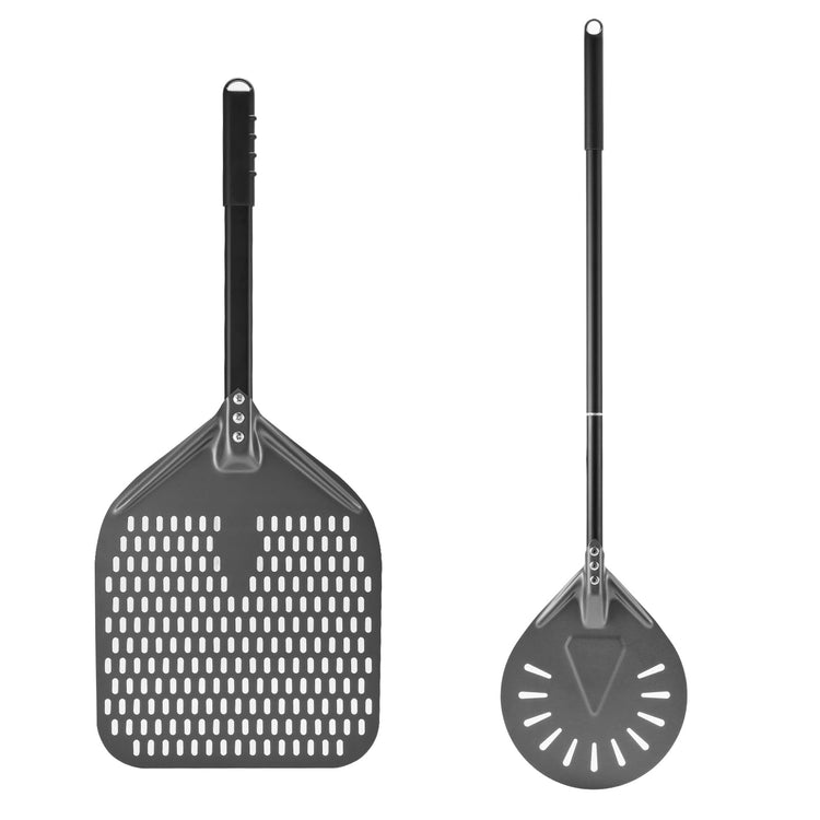 12 Inch + 7 Inch Perforated Pizza Peel Set (2 Count)