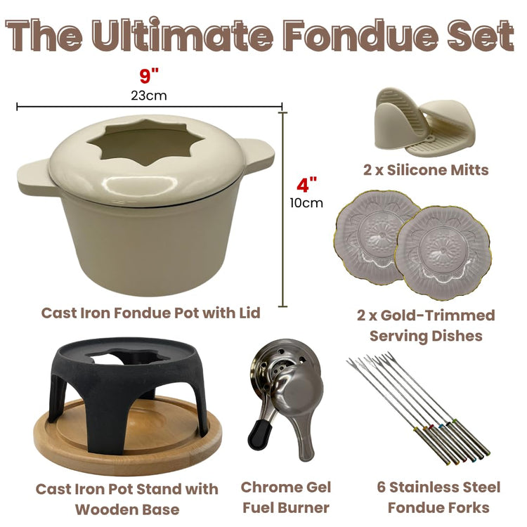 Cast Iron Fondue Set 15