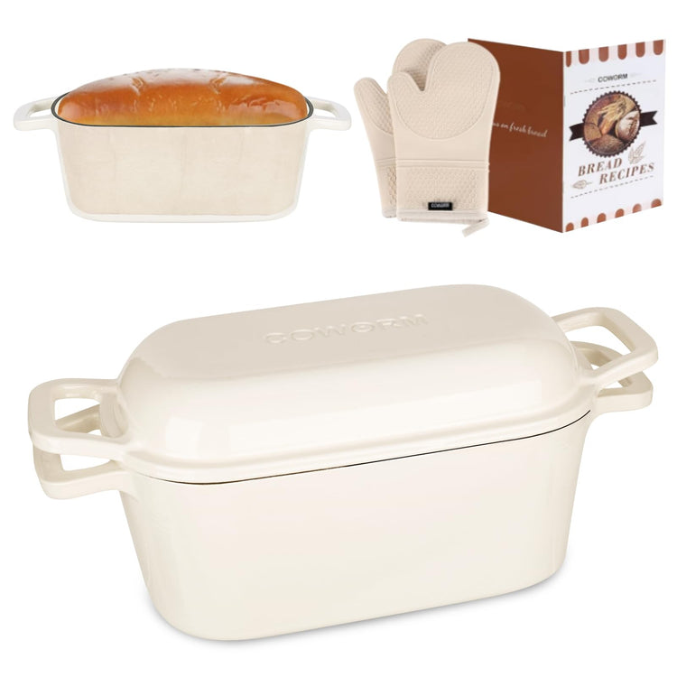 Oval Enameled Cast Iron Dutch Oven with Lid