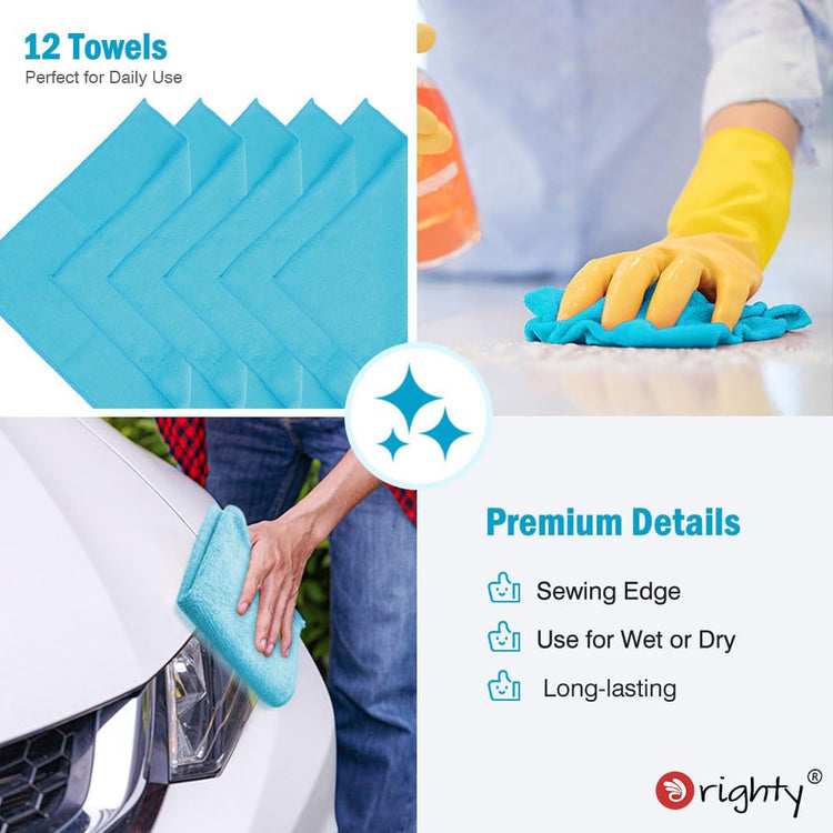 Microfiber Cleaning Cloth (12 Count)