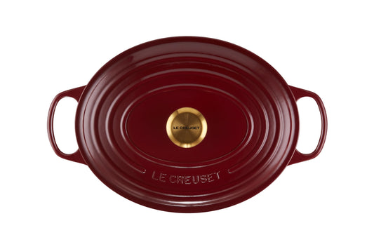 Enameled Cast Iron Oval Dutch Oven