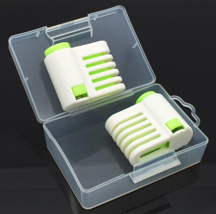 2PCS DIY Cake Slicer, Stratification Auxiliary, Bread Slice, Toast Cut, 5 Layers Leveler Slicer, Kitchen Fixator Tool (2, Green)
