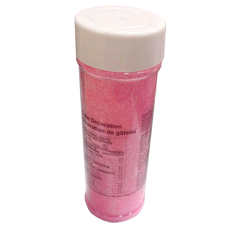 Hot Pink Sanding Sugar for Baking Edible Sparkling Sugar Sprinkles Coarse Sugar Crystals for Baking Topping Cake Cookie Cupcake Topper Ice Cream Decoration Supplies 3.2 OZ (3.2 Ounce)