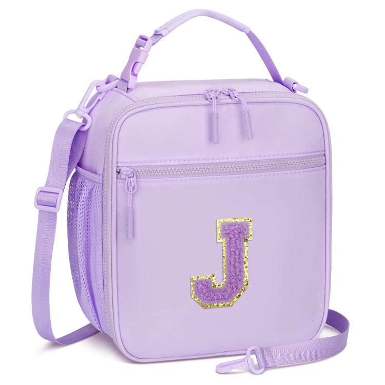 Initial Insulated Lunch Bag for Girls Kids