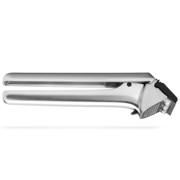 Garject 2-In-1 Garlic Peeler, Garlic Press & Mincer with Garlic Peel Ejector, Chrome-Plated Zinc - Black