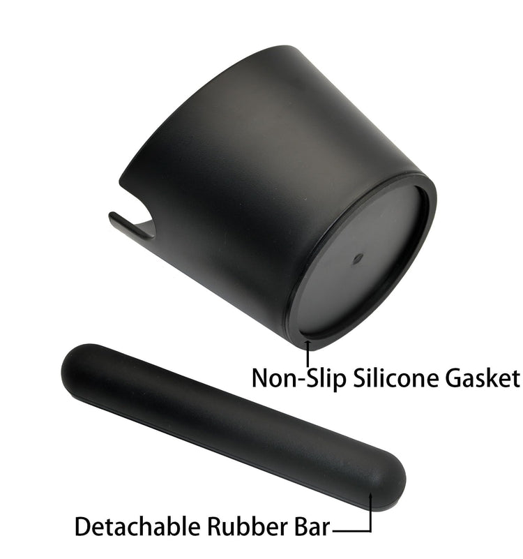 5 inch Coffee Knock Box Espresso Knock Box with a longer detachable Knocking Rod Shock