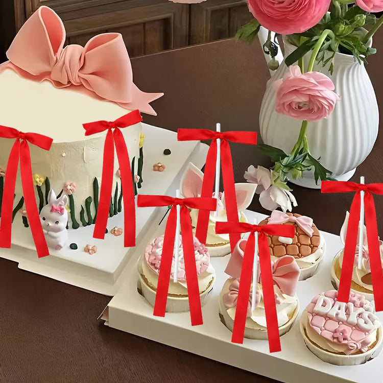 Bow Cake Toppers (10 Count)