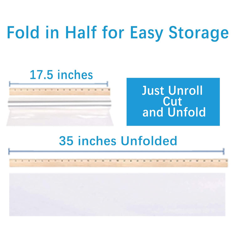 35in x 110ft Clear Cellophane Wrap Roll (320.83 Sq Ft)