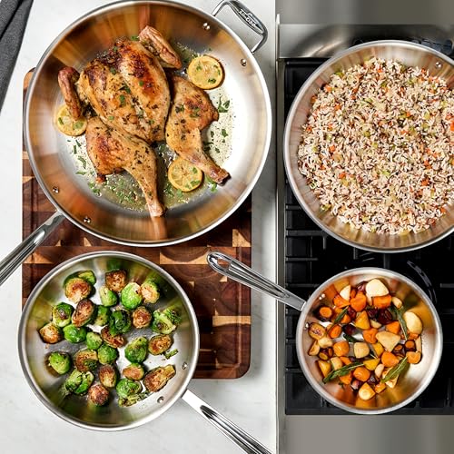 D3 Stainless Steel 12" Fry Pan